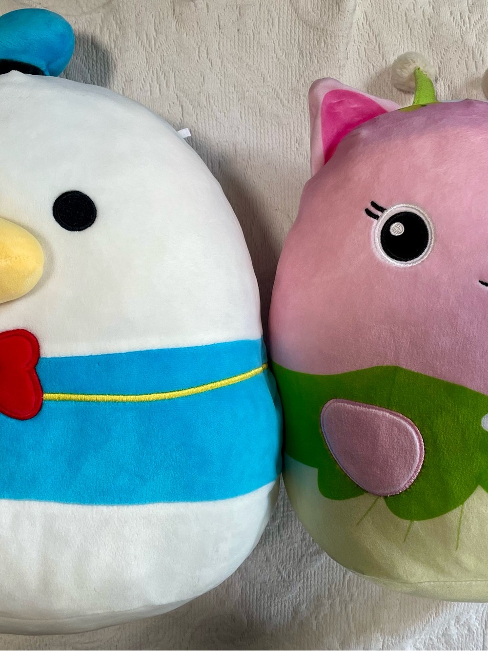 Bundle of 2 Large Plushies: Disney Donald Duck & Gabby's Dollhouse Kitty Fairy